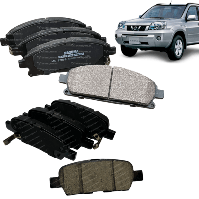Kit Pastilla Freno Delantera + Trasera X-TRAIL 2002-20111