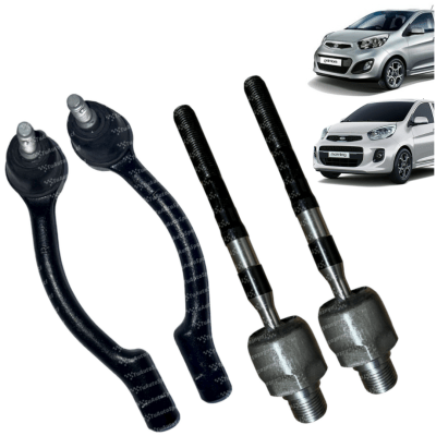 Kit Terminales + Axiales Direccion MORNING (1.2) 2011-2017. PAR