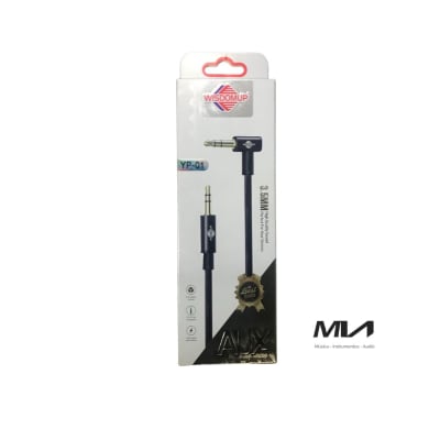 YP-01 Cable auxiliar trs 3.5mm macho en L a macho SEGNO-MIA