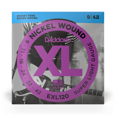 SET CUERDAS GUITARRA ELECTRICA DADDARIO EXL120 '009-042'2
