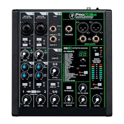 PROFX6V3 Mixer 6 canales c/fx usb MACKIE