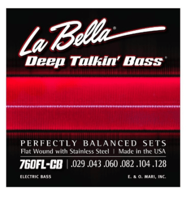 760FL-CB BAJO 6 CUERDAS FLAT WOUND LA BELLA