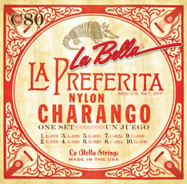 CUERDAS CHARANGO LA BELLA C80