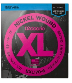EXL170-6 BAJO 6 CUERDAS DADDARIO