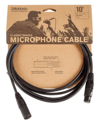 PW-CMIC-10 CABLE MICROFONO 3.05 MT D'ADDARIO1
