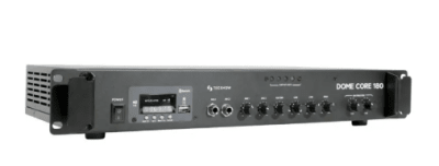 Dome Core 180 Amplificador de línea 2 zonas 4~16 ohms, Líneas: 70/100V Potencia: 180W