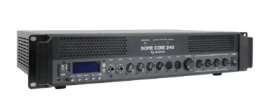 Dome Core 240 Amplificador de línea 4 zonas 4~16 ohms, Líneas: 70/100V Potencia: 240W