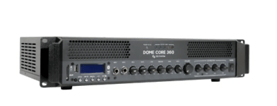 Dome Core 360 Amplificador de línea 4 zonas 4~16 ohms, Líneas: 70/100V Potencia: 360W1
