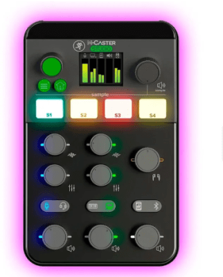 M CASTER STUDIO LIVE Mixer compacta usb para podcast MACKIE1