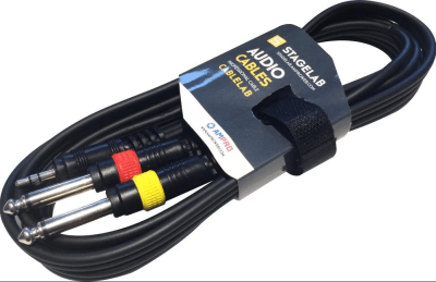 CLM-PMP2 Cable 2 metros Miniplug a dos plug-m STAGELAB