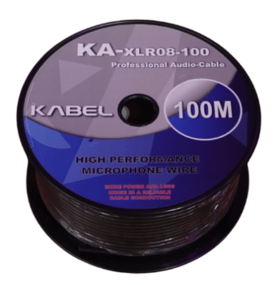 KA-XLR08X100 Cable micrófono 08mm x rollo de 100 metros KABEL