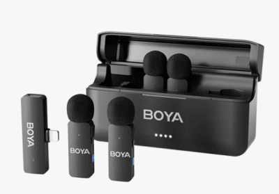Boya BY-V4D 4 Micrófonos Inalámbricos Conector Lightning1