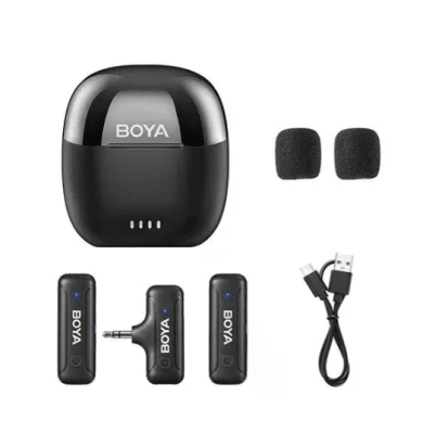 Boya BY-WM3T-M2 Mini 2.4GHz Micrófono Inalámbrico Conector TRS 3.5mm
