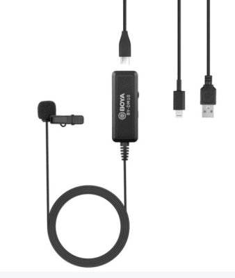 Boya BY-DM10 Micrófono Para Win, Mac y Iphone (conector Lightning)