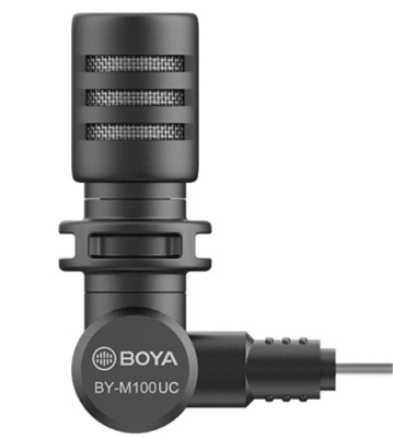 Boya BY-M100UC Micrófono Compacto Para Teléfonos Conector USB-C1