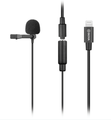 Boya BY-M2 Micrófono lavalier para Iphone con conector lightning