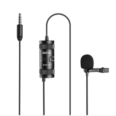 Boya BY-M1 Pro II Micrófono Lavalier con Salida de Audífonos No Usa Batería1