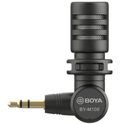 Boya BY-M100 Micrófono Compacto Conector TRS 3.5mm