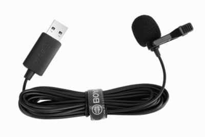 Boya BY-LM40 Micrófono Lavalier USB Cable de 4 Metros