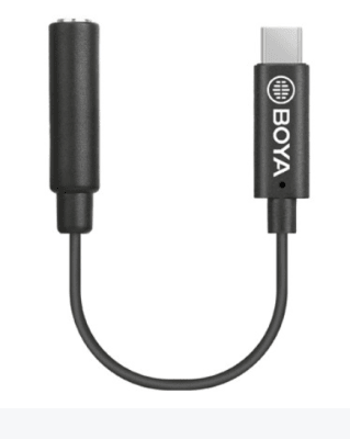 Boya BY-K4 Cable macho USB-C - hembra TRS