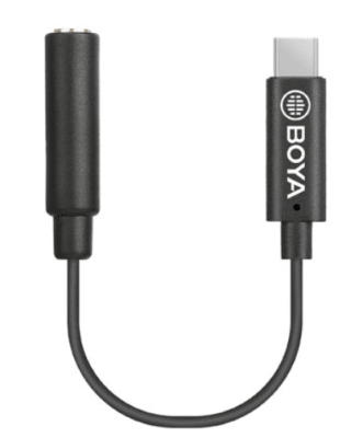Boya BY-K6 Cable adaptador USB-C macho - TRS hembra para osmo pocket1