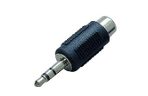 HY1-1722 ADAPTADOR RCA HEMBRA A MINIPLUG MACHO STEREO MIVIC´S1