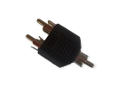 HY1-1757 CONECTOR RCA DOBLE MACHO A RCA MACHO MIVIC´S