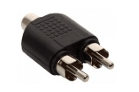 HY1-1759 CONECTOR DOBLE RCA MACHO A RCA HEMBRA MIVIC´S1