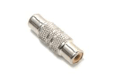 HY1-2804 CONECTOR RCA HEMBRA A RCA HEMBRA PLATEADO MIVIC´S1