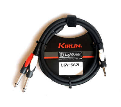 LGY-362L Cable 2 metros Miniplug a dos plug-m KIRLIN