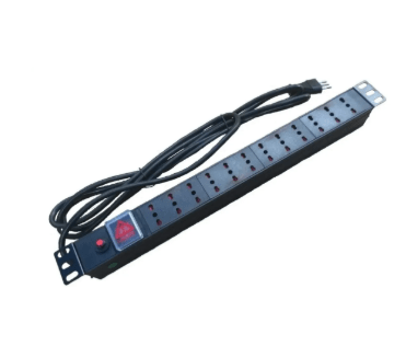 PDU RACKEABLE ZAPATILLA ELECTRICA 12 ENCHUFES POS CABLE 3 MTS