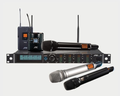 R-4 (PACK) Receptor 4 canales + 4 x R-4TH Micrófono de mano inalámbrico JTS1