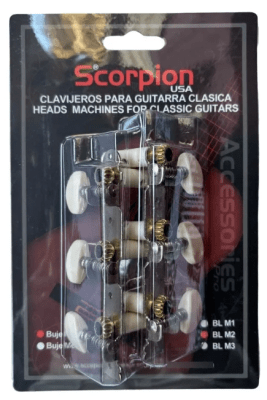 082GAC1046 CLAVIJEROS (2 UNIDADES) GUITARRA BL-M2 BUJE PLASTICO SCORPION