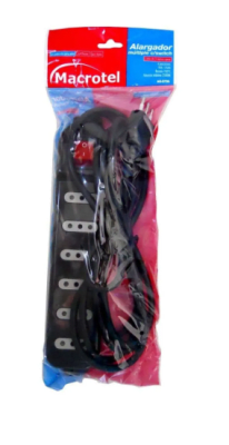 ALARGADOR MULTIPLE 6 TOMAS C/INTERRUPTOR 3 MTS