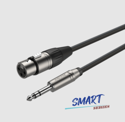 SMXJ220L0030 Cable de micrófono XLR-Hembra a Plug-Macho Stereo 3mts ROXTONE