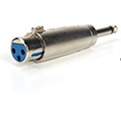 QX-4832 CONECTOR XLR HEMBRA A PLUG MONO MACHO MIVICS