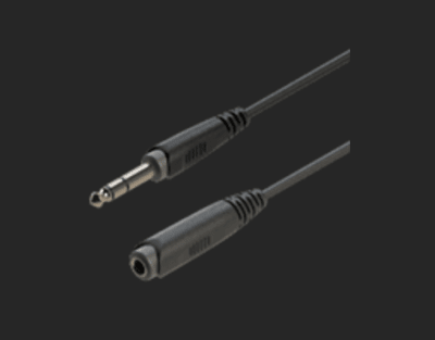 RACC400L2 EXTENSION AUDIFONOS TRS 1/4'' STEREO 2 METROS ROXTONE