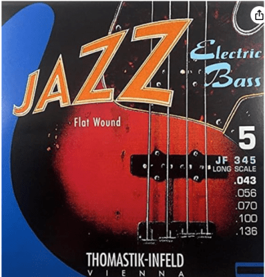 JF345 BAJO 5 CUERDAS FLAT WOUND THOMASTIK