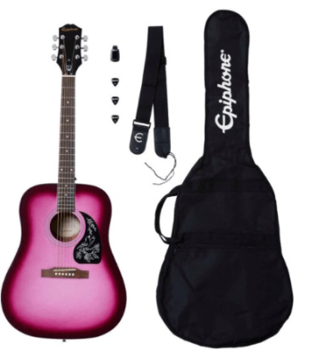 PPAG-EASTARHPPCH1 (Pack) Guitarra acústica hot pink pearl EPIPHONE