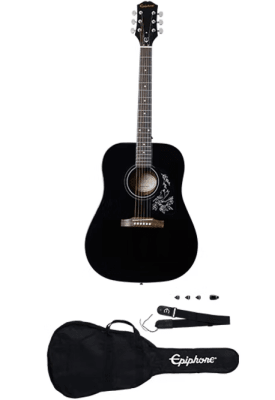 PPAG-EASTAREBCH1 (Pack) Guitarra acústica ebony EPIPHONE