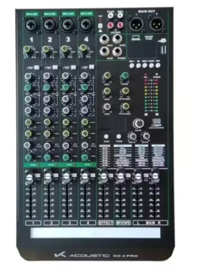 KC4 PRO Mixer 4 canales análogo K-ACOUSTIC