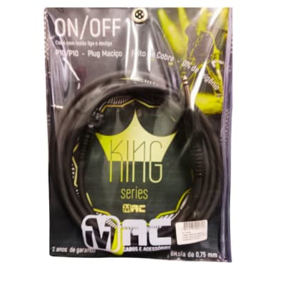 Cable instrumento MAC KL10LB king line on/off 3.05 metros