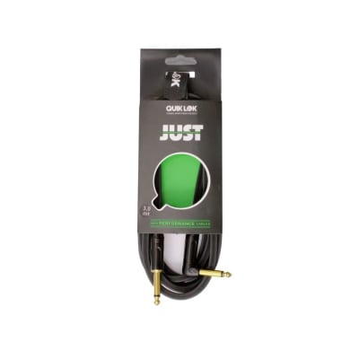 JUST JR-3 Cable instrumento plug L-plug 3 metros QUIK LOK