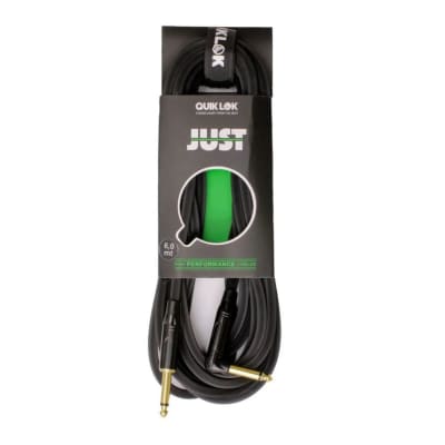 JUST JR-6 Cable instrumento plug L-plug 6 metros QUIK LOK