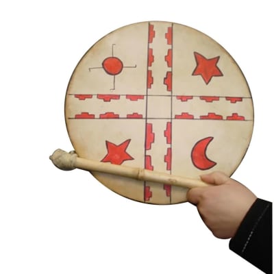 Kultrun Mapuche 20 cm aprox