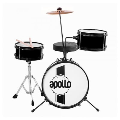 BATERIA DE NIÑO NEGRO 3 PCS APOLLO EBNI31