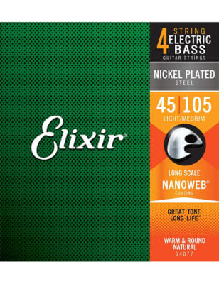 14077 BAJO 4 CUERDAS NANOWEB ELIXIR