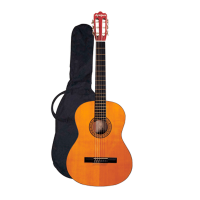 GUITARRA ACUSTICA VIZCAYA CASTILLA NATURAL CON FUNDA1