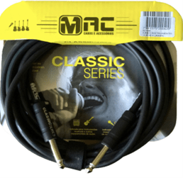 IC20B CABLE CLASIC SERIES CABLE 6M CONECTORES 180º