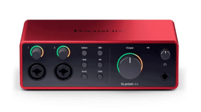 SCARLETT 4I4 4TA GEN INTERFAZ AUDIO FOCUSRITE1